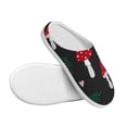 thumbnail image 3 of Lsque Amanita Mushroom Pattern Womens Comfort Cotton on Scuff With Memory Foam and Anti-skid Sole Slipper-42/43, 3 of 7