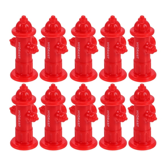 20 Pcs Fire Hydrant Ornaments Child 3.00X1.50X1.20CM Red