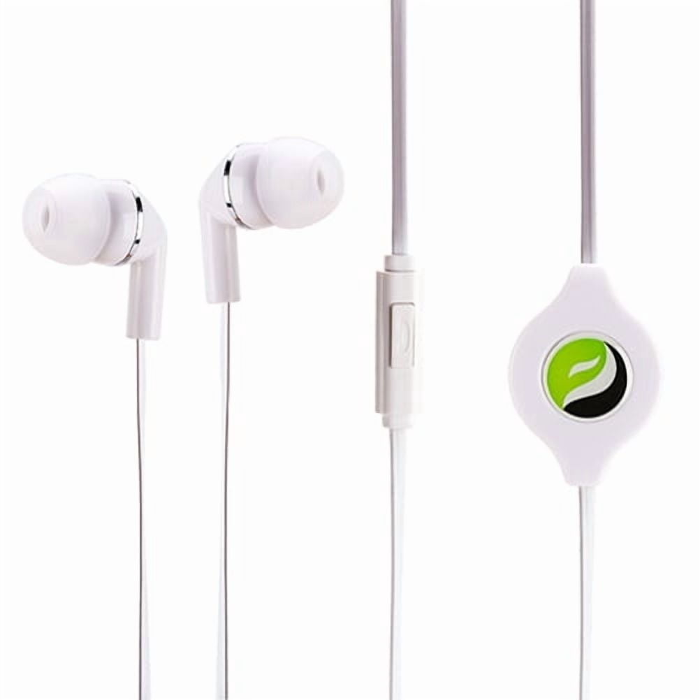 Headphones Retractable Earphones for Motorola Moto G Play (2024) - Hands-free Headset 3.5mm w Mic Earbuds Earpieces Microphone Z9D for Moto G Play (2024)
