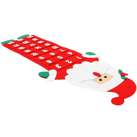 WEUVEB Linen Advent Calendar Door Hanging Multi-Purpose Holiday Countdown Calendar 1 Piece