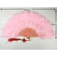 thumbnail image 3 of Abanico portátil HAPPY FEATHER, marabú, estilo vintage, 3 of 6