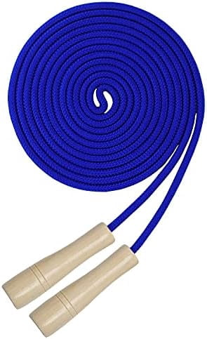 16 FT Long Jump Rope for Kids, Adjustable Double Dutch Skipping Rope with Wooden Handle, Multiplayer Team Jumping Rope for Outdoor Fun, School Sport, Party Game, Birthday Gift