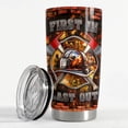thumbnail image 3 of Firefighter Tumbler 20oz Fireman Gifts for Men Stainless Steel Insulated Tumblers Coffee Travel Mug Firefighters Cup Firemen Gift for Birthday Christmas, 3 of 7