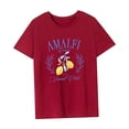 thumbnail image 4 of Camiseta para mujer verano transpirable ropa deportiva disfraz recuerdo ropa de calle básica SG, 4 of 7