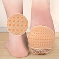 thumbnail image 6 of 1 Pair Half Toe Socks Women Lace Toe Socks No Show Liner Invisible Toeless Socks Forefoot Non-Slip Insoles Pads, 6 of 8