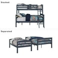 thumbnail image 2 of DHP Brady Twin over Full Wood Bunk Bed Frame, 2 of 8