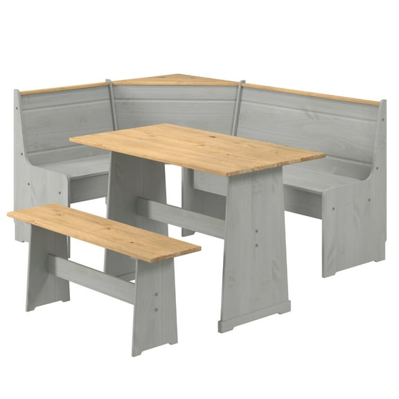 Corner Dining Set Corona Gray | Furniture Dash