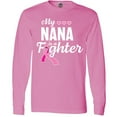 thumbnail image 3 of Inktastic Breast Cancer Awareness My Nana is a Fighter Long Sleeve T-Shirt, 3 of 5