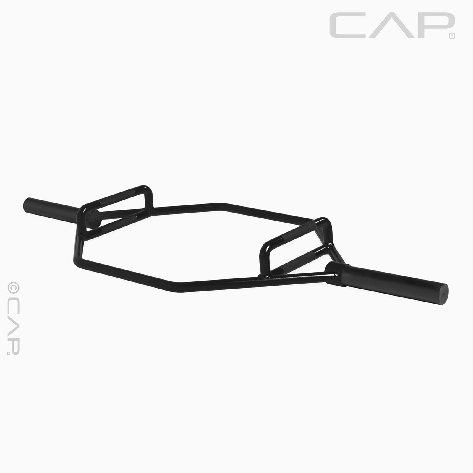 CAP Barbell 2" Olympic Combo Hex Trap Deadlift Weight Bar, Black