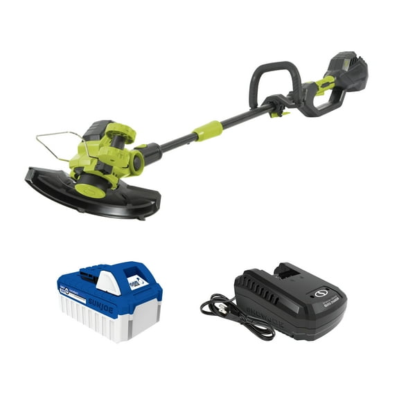 Sun Joe 24V 12" Multi-Angle Head Cordless Dual Line String Trimmer Kit, 24V-ST14