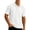 112#White, variant on Mens Waffle Knit Polo Shirt Short Sleeve Button Down Pocket Tee Casual Summer Top Breathable Lightweight Golf Work Wear Black 2XL