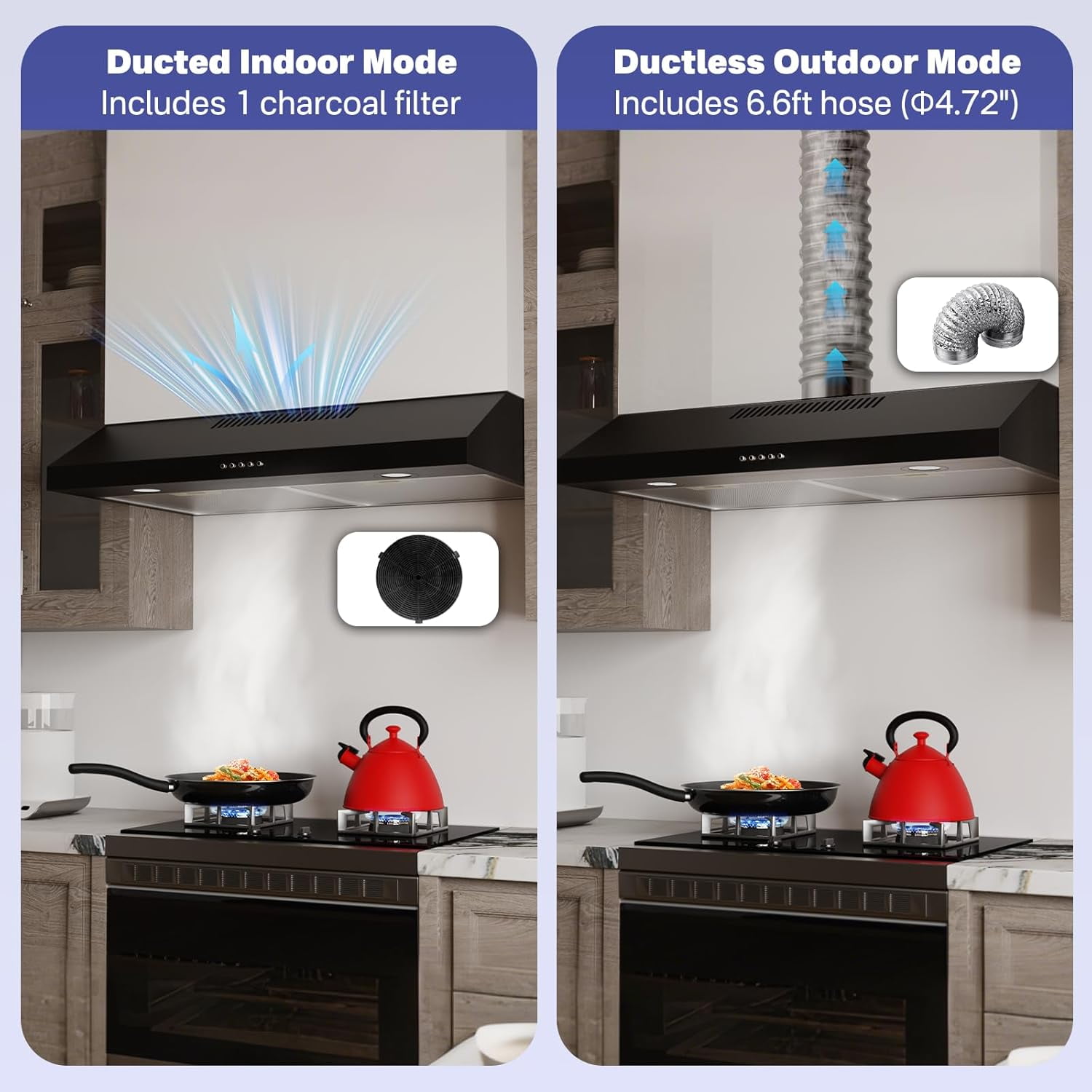 Black Range Hood – Under Cabinet, extractor metalico cocina range hood under cabinet under cabinet range hood 30 inch stove vent hood hood vents for kitchen hood range