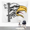 thumbnail image 2 of REFRED Tatoo Cartoon Eagle Sports Team Mascot with The Text Eagles Face Beak Hawk Wall Art Hanging Tapestry Home Decor for Living Room Bedroom Dorm 60x80 inch, 2 of 2