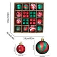 thumbnail image 3 of SuoKom Christmas Balls, 44Pcs Blue & Silver Christmas Balls Hanging Ornaments Shatterproof Delicate Baubles Set, for Home Holiday Party Xmas Tree Decor Gifts(1.2"/2.4" Combo), 3 of 7