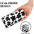 thumbnail image 5 of Cow Tumbler 600 ML, Cute Cow Gifts for Women Cow Lovers, Cow Print Tumbler with Lid and Straw Stainless Steel Insulated Thermal, Cow Cup Water Bottle Travel Mug, Cow Print Stuff Accessories Things, 5 of 6