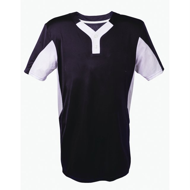 JERSEY DOS BOTONES-JOVEN-MEDIO-NEGRO / BLANCO Martin Sports BJY75-BLACK-M