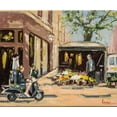thumbnail image 2 of Laceur, Nicole 14x12 White Modern Wood Framed Museum Art Print Titled - City scene II, 2 of 4