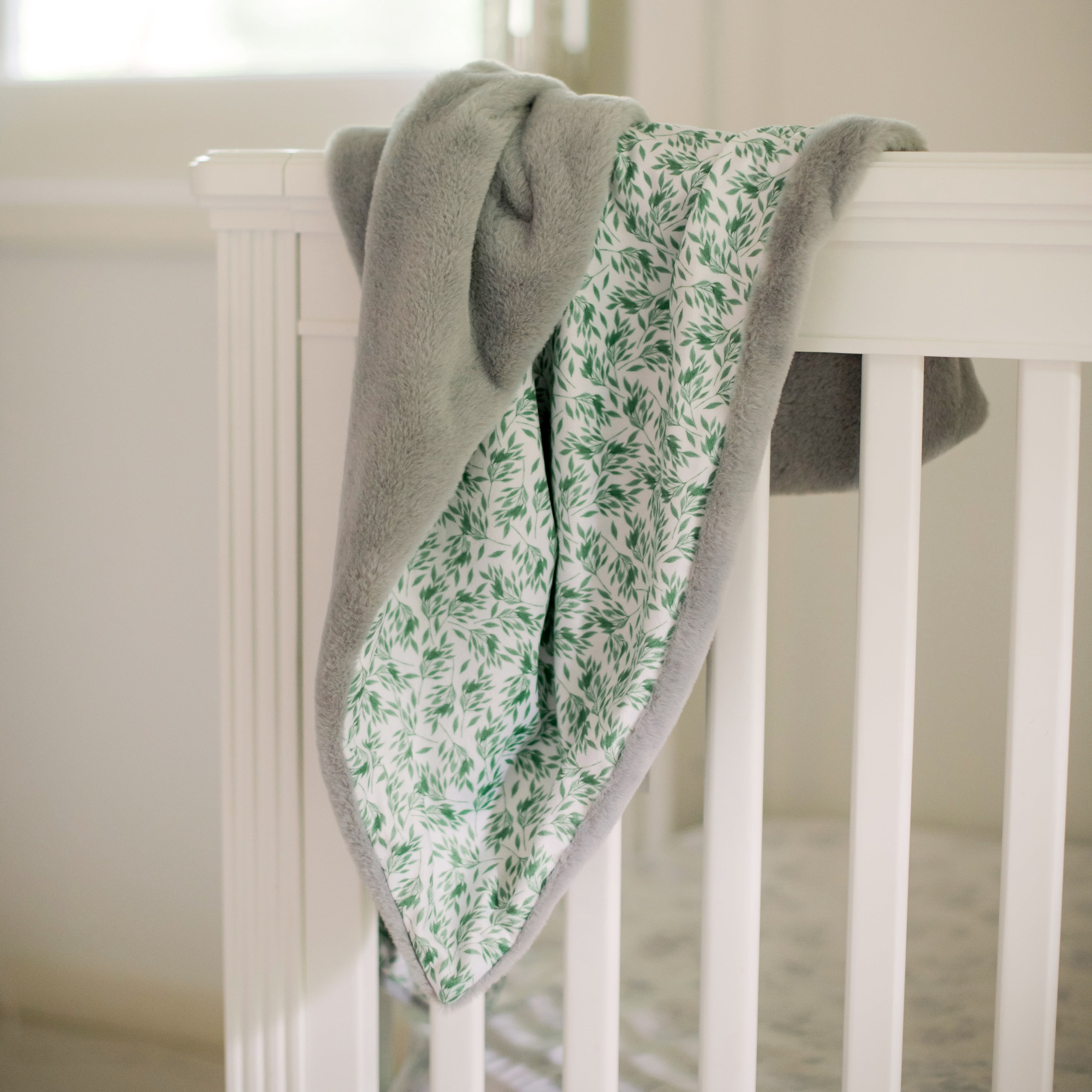 Animal Adventure® | Little Daydreamers™ | Enchanted Forest Greenery Collection | 3-Piece Baby Gift SetBear Unkie, Greenery Print Blanket