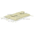 thumbnail image 3 of Indoor Outdoor Chair Cushions with Back, Pillows, Ties, WITHOUT SWING, Cream, 3 of 10