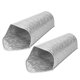 thumbnail image 3 of Macetero de pared Jadeshay 2 piezas arte del hierro colgante Plata, 3 of 8