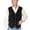 Black, variant on Scully Men's Lambskin Snap Front Vest Brown XX-