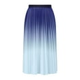 thumbnail image 3 of Maoxin Women's Skirts Ladies' Gradient Pleated Skirt With High Waist And Slim A line Skirt ,Green,Free Size, 3 of 5
