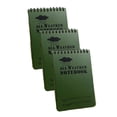 thumbnail image 2 of PVC Pocket Rainproof Notepad, Waterproof All-Weather Notebook, Outdoor Camping Hiking Paper Pad with Protective Cover, Green, 2 of 9