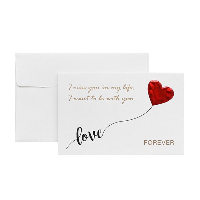 SDNall Greeting Card with Envelopes Romantic Valentines Day Gift
