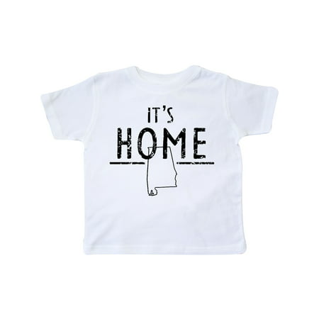 

Inktastic It s Home- Alabama State Outline DIstressed Text Gift Toddler Boy or Toddler Girl T-Shirt