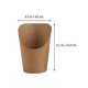 thumbnail image 2 of 50pcs French Fries Snacks Storage Bags Kraft Paper Bag French Fries Holders, 2 of 2