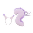 thumbnail image 3 of Yingyy Ensemble Oreilles et Queue d'Écureuil Serre-Tête de Cosplay Tout Souci au Sujet de l'Usure pour Performance Fête Jeu de Rôle pour Violet, 3 of 6