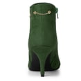 thumbnail image 4 of Unique Bargains Women's Pointy Toe Zipper Stiletto Heeled Ankle Booties, 4 of 7