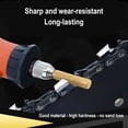 thumbnail image 2 of Gold Diamond Coated Cylindrical Burr 4-5.5Mm Chainsaw Sharpener Stone File Chain Saw Sharpening Carving Grinding Power Tools Kit, 2 of 6