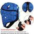 thumbnail image 2 of LEEYNEER Rugby Helmet  Adjustable 7v7 Football Helmet for Kids Youth  Soft Padding Scrum Cap  Breathable Headgear for Flag Football  Brazilian jiu-Jitsu  Special Needs Helmet, 2 of 4