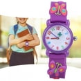 thumbnail image 1 of Reloj Impermeable De Dibujos Animados Para Niños Lindo Patrón Exquisito Para Niños Reloj De Pulsera De Muñeca De Color Púrpura Rosa Rojo Pvc Acrílico PC De Acero Inoxidable, 1 of 7