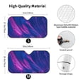 thumbnail image 3 of Bingfone Neon Gradient Blue Car Windshield Sun Shade Protector Keep Your Vehicle Cool Sun Shield Visor Cover Foldable For Car Truck Suv-Small, 3 of 9