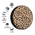 thumbnail image 5 of Multi-Size Car Tire Dust Cover Sunscreen, Corrosion, Dust And Water Keep Spare Tires Clean Leopard Skin Print Style Darkgreen1_3 15 Inch, 5 of 8