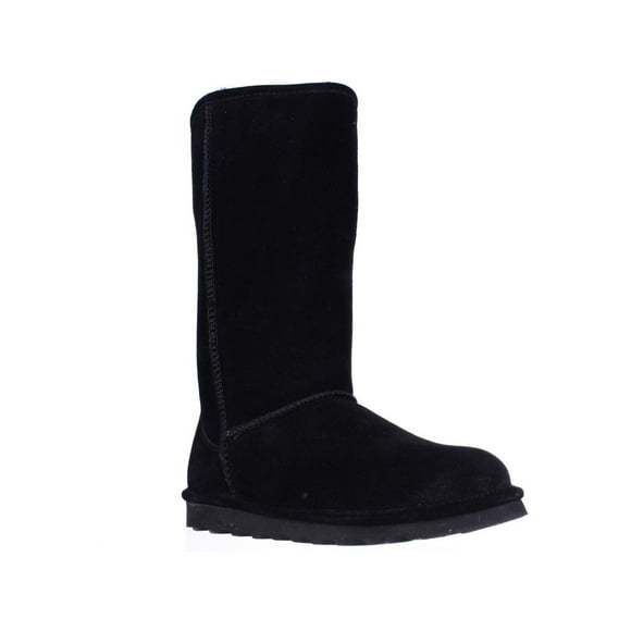 Bearpaw Elle Tall Shearling Lined Water Resistant Winter Boots, Black