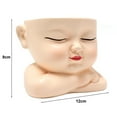 thumbnail image 3 of YAOMOBB Pot de Fleurs Visage Mignon en Résine Pot de Fleurs Visage Bébé Nourrisson Design de Tête Résistant aux Intempéries Jardinière Intérieure et Extérieure pour Légumes et Herbes, 3 of 6