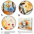 thumbnail image 3 of Designart "Bicycle modern Fusion Painting II" Transportation Floater Framed Canvas Wall Art, 3 of 7