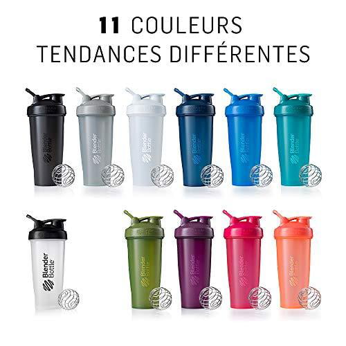 BlenderBottle Classic 28 oz Black Shaker Cup with Wide Mouth and Flip-Top  Lid 