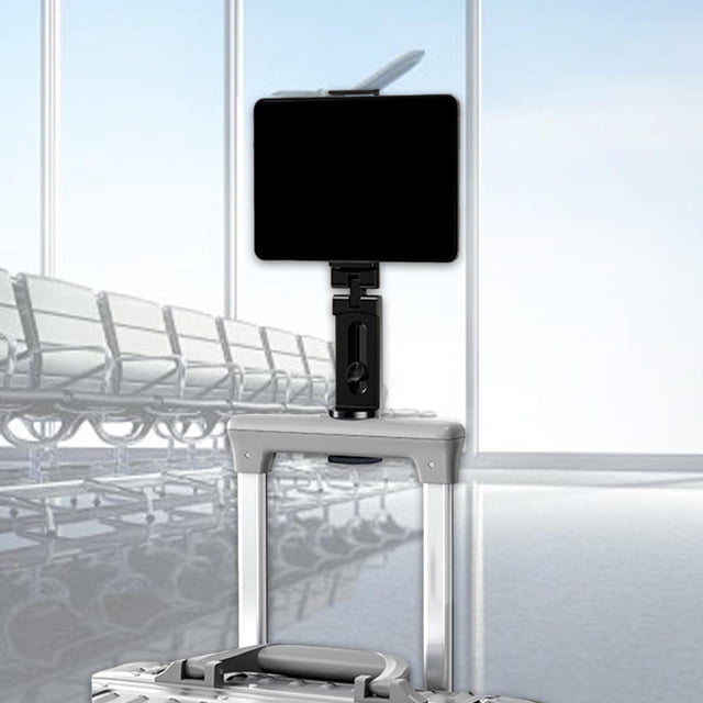 Soporte para teléfono de avión, soporte para teléfono de mesa, rotación flexible de 360 grados, manos libres, accesorio de viaje para viajes de