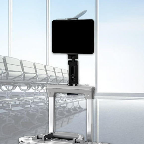 Soporte para teléfono de avión, soporte para teléfono de mesa, rotación flexible de 360 grados, manos libres, accesorio de viaje para viajes de