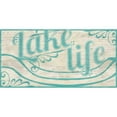thumbnail image 3 of Vess, June Erica 14x9 Black Modern Framed Museum Art Print Titled - Lake Life I, 3 of 5