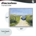 thumbnail image 4 of Stupell Industries Tropical Moored Boat on Path Gray Framed Giclee Art, 30 x 24, by Sisi and Seb, 4 of 8