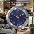 thumbnail image 6 of 12 Inch Silent Wall Clock Battery Operated Modern Metal Wall Clock Decorative for Living Room Kitchen Home Office School, 6 of 14