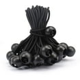 thumbnail image 4 of 30 Pcs Bungee Cords with Balls 12 inch Black Ball Bungees Heavy Duty Tarp Weather Resistant Tie Down Strap, 4 of 7