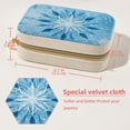 thumbnail image 5 of Christmas Snowflakes Velvet Portable Earring Organizer with Removable Compartment - Gift Jewelry Box/Jewelry Boxes - Jewelry Display, 5 of 7