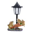 thumbnail image 3 of Escultura de resina para exteriores con luz solar, adorno artesanal, figura de regalo, ideal para patio, césped y jardín., 3 of 8