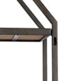 thumbnail image 4 of Kate and Laurel Adela Modern Farmhouse Octagon Folding Shelf, 19 x 41, Brown and Antique Black, Unique Geometric 4-Tier Floating Shelf with Folding Design for Small Spaces, 4 of 8